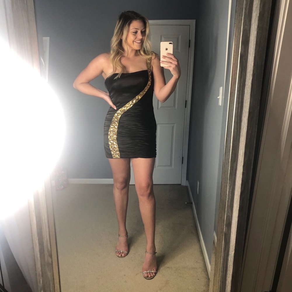 Black Sherri Hill Cocktail Dress